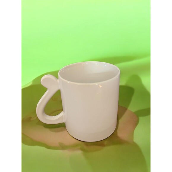 Kitty Cat Tail Handle Coffee Cup Mug Gray Striped Kitten Vintage Retro Cute Rare - Picture 4 of 6